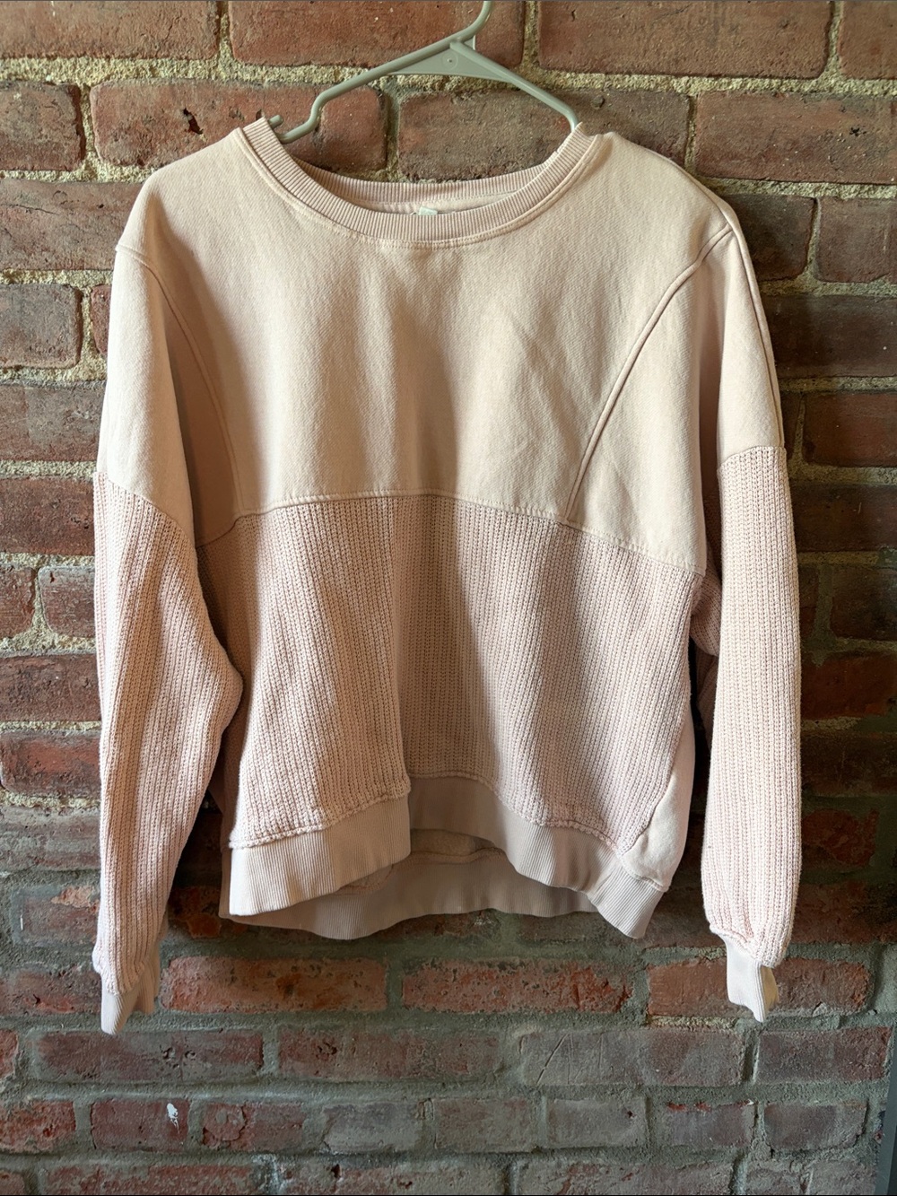 Pilcro Pale Pink Crewneck Sweatshirt size small